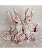 Рождественский мишка и очаровательные зайцы в стиле Тедди от Виктории Шкель
