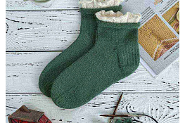 Мягкие, удобные, женственные носки ручной работы от Татьяны Единец