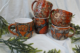 Зимняя коллекция керамики ручной работы от Марины Горностаевой