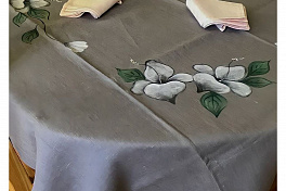 Льняной текстиль с ручной росписью от Елены Шайко